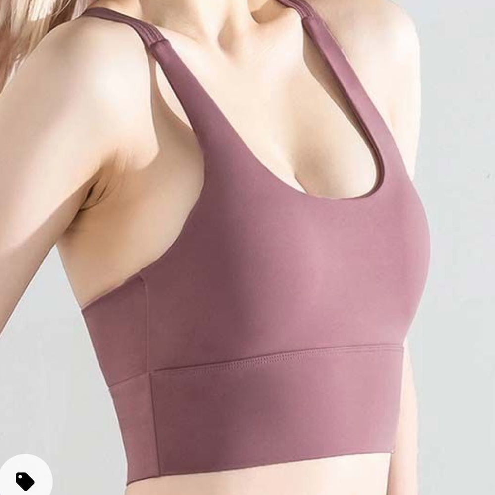 F21 Purple Longline Sports Bra